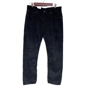 NEW! Levi's High Rise Black Corduroy Pants Women's Size 32 x 30